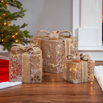 Ensemble de boîte-cadeau illuminée