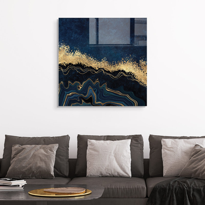 Peinture décorative en verre trempé, H 23,6 po x l 23,6 po