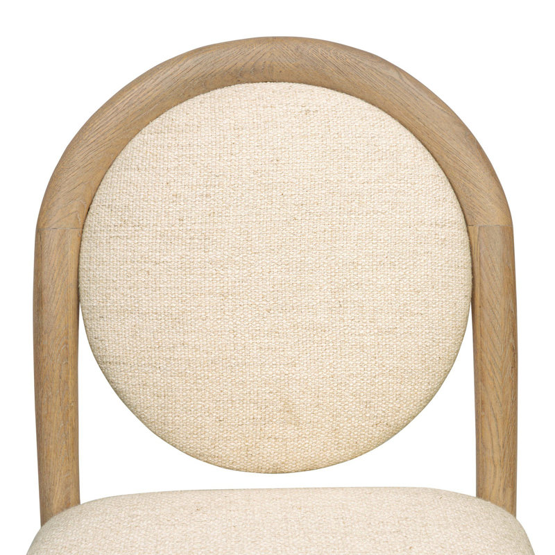 Prentiss Dining Chair-Nubuck Cigar, Thames Cream
