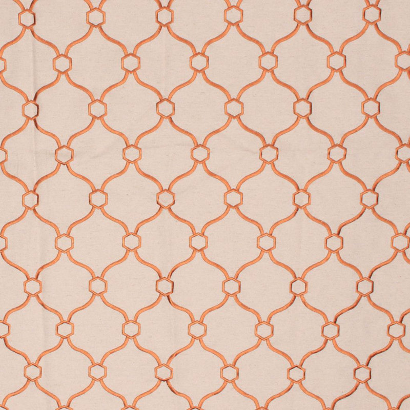 Suite Picardie Quatrefoil Fabric, Copper