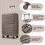 Ensemble de valise rigide à roulettes 3 pièces de qualité supérieure avec verrou TSA-128699680
