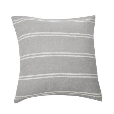 Hudie Striped Cotton Throw Pillow