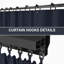 Rideaux à 4 panneaux latéraux pour pavillon de jardin, seulement rideaux-111655996-111656006