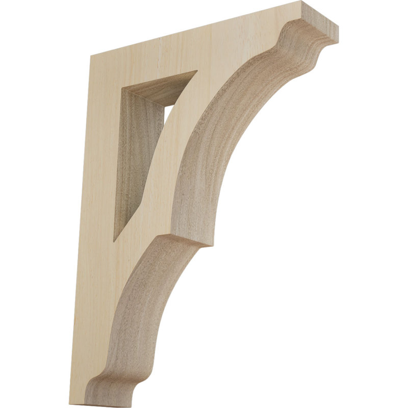 Support en bois Avila, Hévéa, H 9 po x l 1,75 po x P 6,5 po