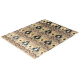 Overdyed One-of-a-Kind 7' 10" X 10' 1" Hand Knotted Area Rug