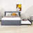 Ellionna Upholstered Platform Bed with Trundle and Headboard-1339005550-1339005544