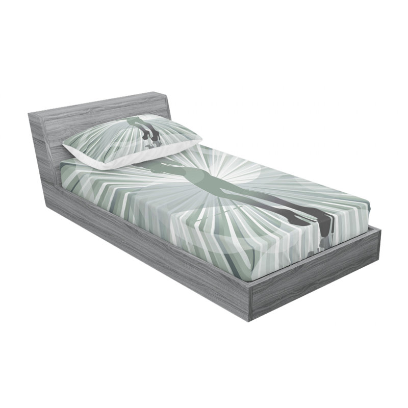 Microfiber Sheet Set, Twin Sheet Set with 1 Pillowcase