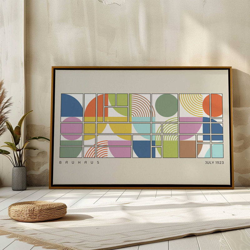Bauhaus Color Grid II, Noyer, H 32,75 po x l 48,75 po