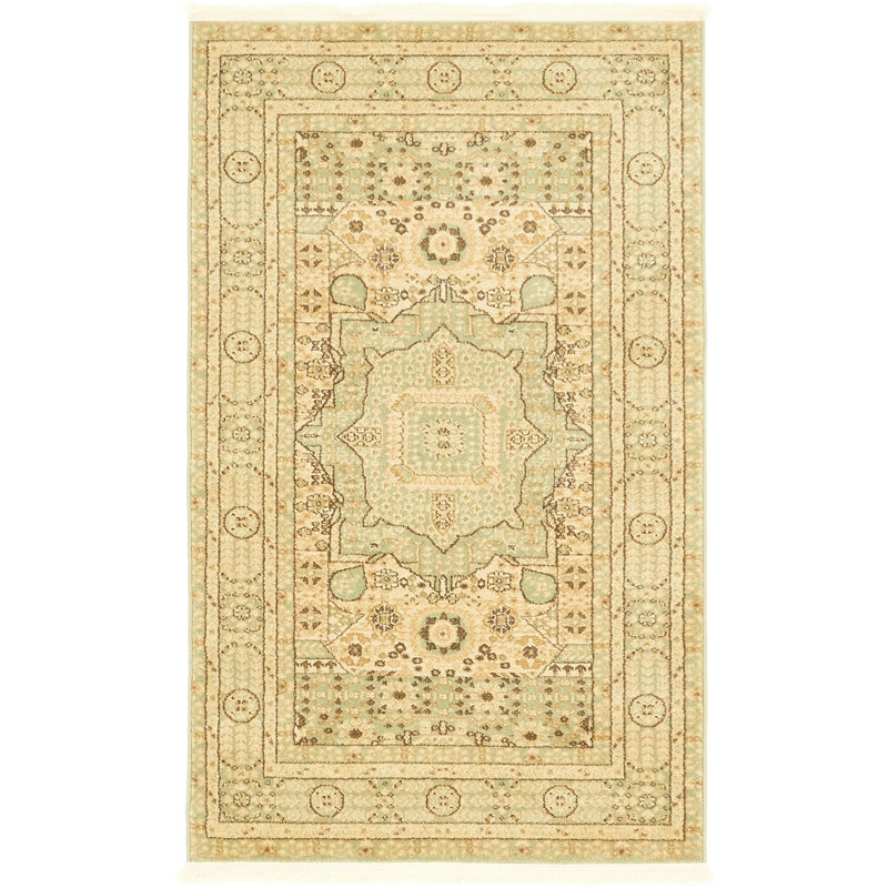 Oriental Area Rug, Rectangle 66 x 91cm