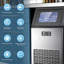 Cowsar 100 Lb. Daily Production Cube Freestanding/ Under Counter Commercial Ice Maker With Stainless Steel Ice Scoop