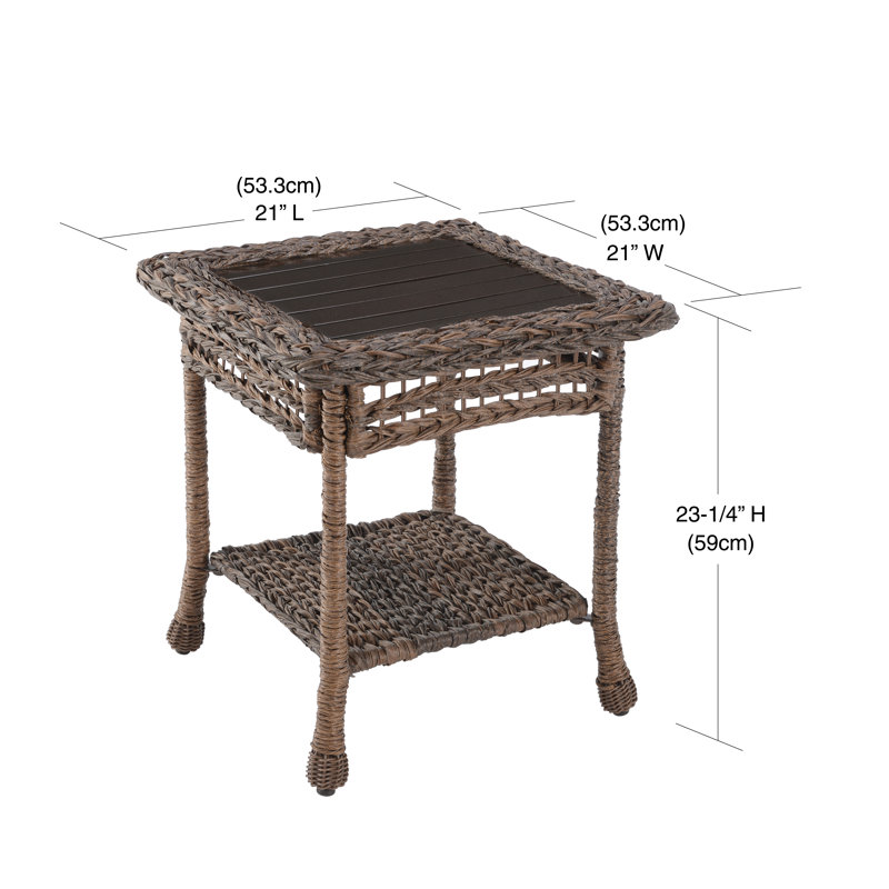 Table d'appoint en rotin Duggan