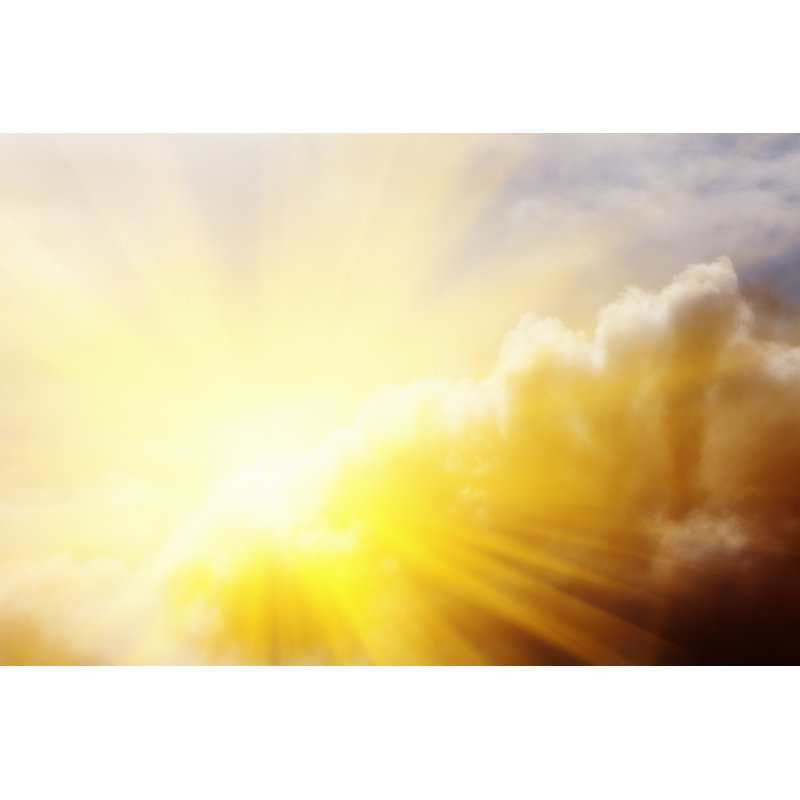 Sun Breaking Through Clouds by Rapideye, 24" H x 36" W