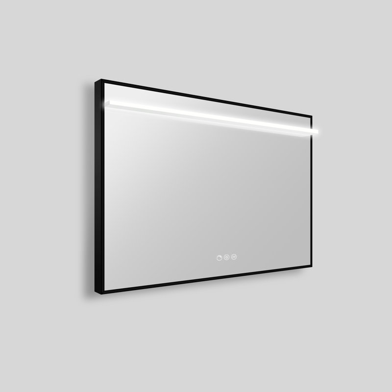 Streamline Rectangular Framed LED Bathroom Vanity Mirror with Defogger, Dimmability, Colour Temperature Change