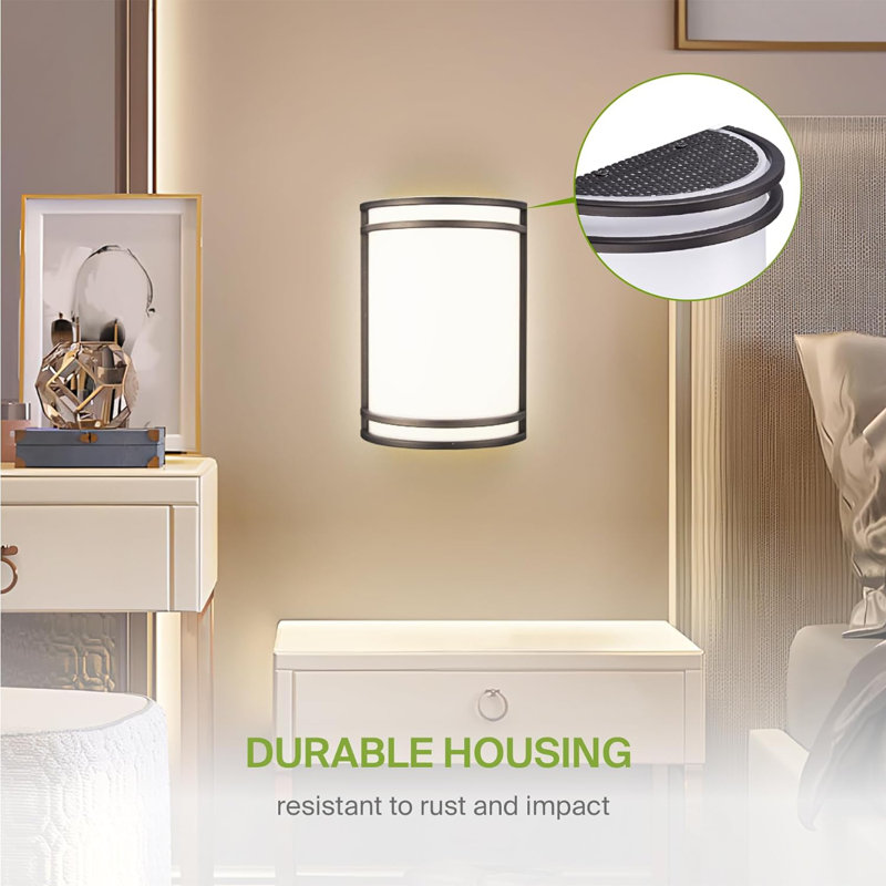 Applique murale à DEL pour l'intérieur - Applique murale moderne en nickel brossé pour l'intérieur, Bronze huilé