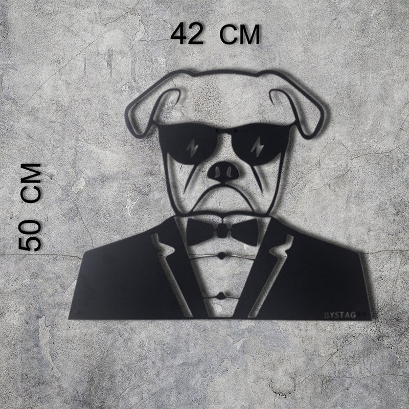 Accessoire mural décoratif en métal, noir, 16,5 po x 19,7 po | Fabrication 100% métal, épaisseur: 0,08 pouce | Conception murale facile | Décoration élégante pour le salon, la chambre à coucher ou les espaces de bureau
