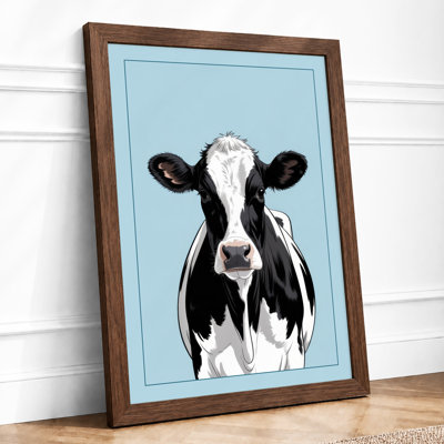 Cow's Gaze Modern - Framed Print