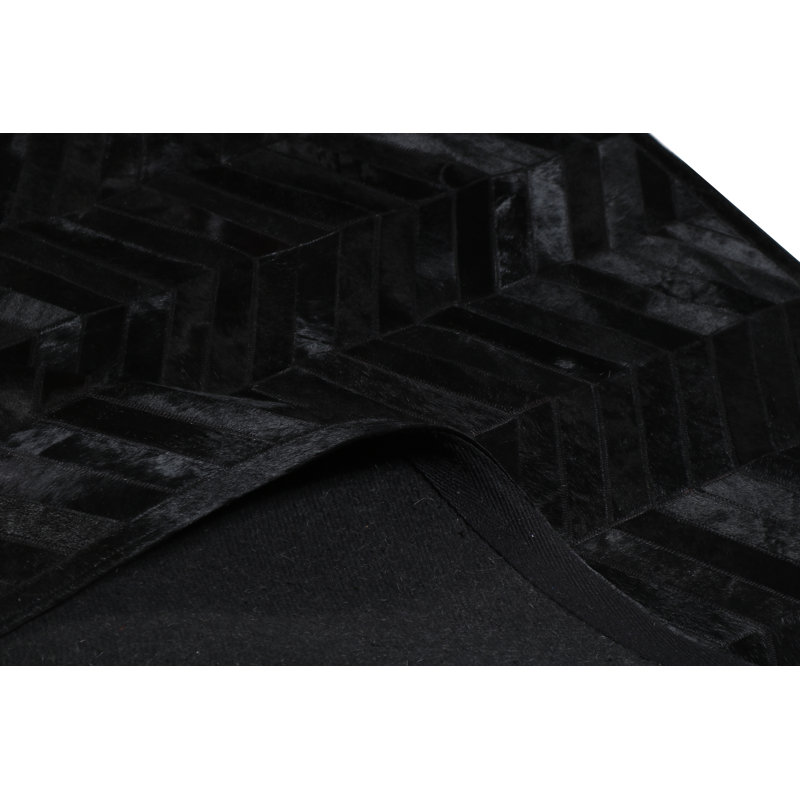 Tapis rectangulaire noir Patchwork - PCH 214, Rectangle 5 pi x 7 pi