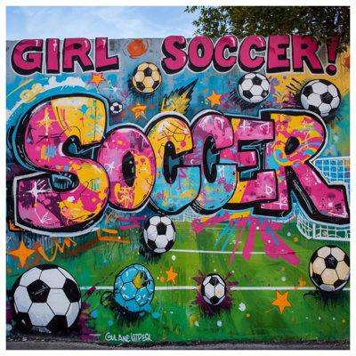 Housses de couette colorées pour soccer graffiti