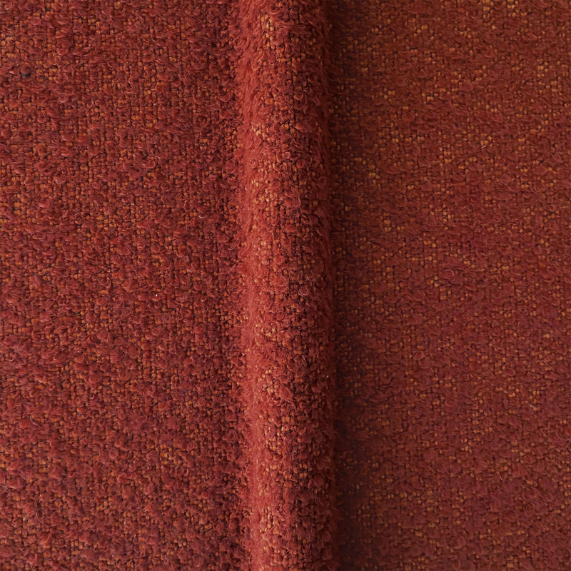 Tissu Boucle Marl, Brique
