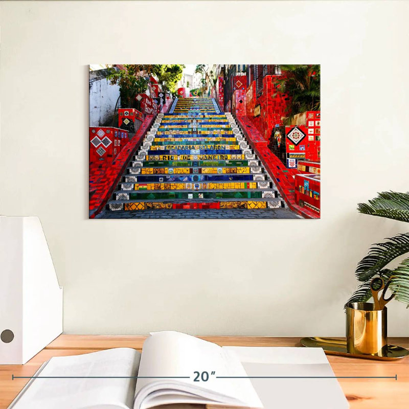 Ravi Escadaria Selaron, 8" H x 12" W