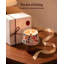 Plant / Floral Designer Candle with Solid Wood Holder
