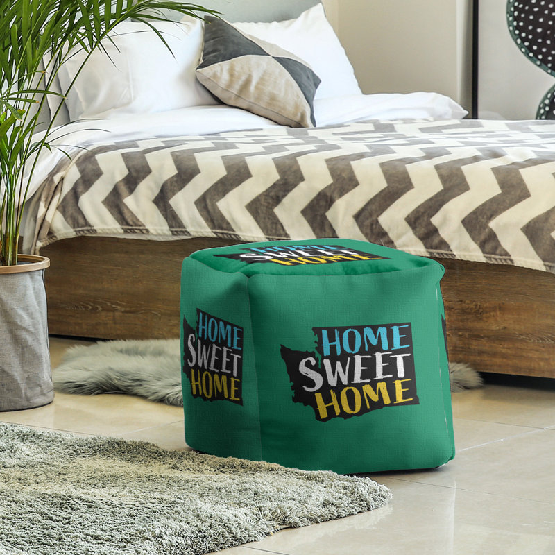 Repose-pieds à cubes washington the home, Vert foncé