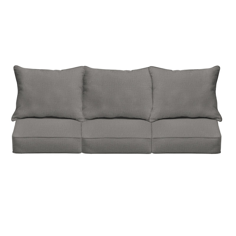 Ensemble de coussins et coussins d'extérieur, Richloom - graphite Rave, L 23 po x P 27 po x H 5 po