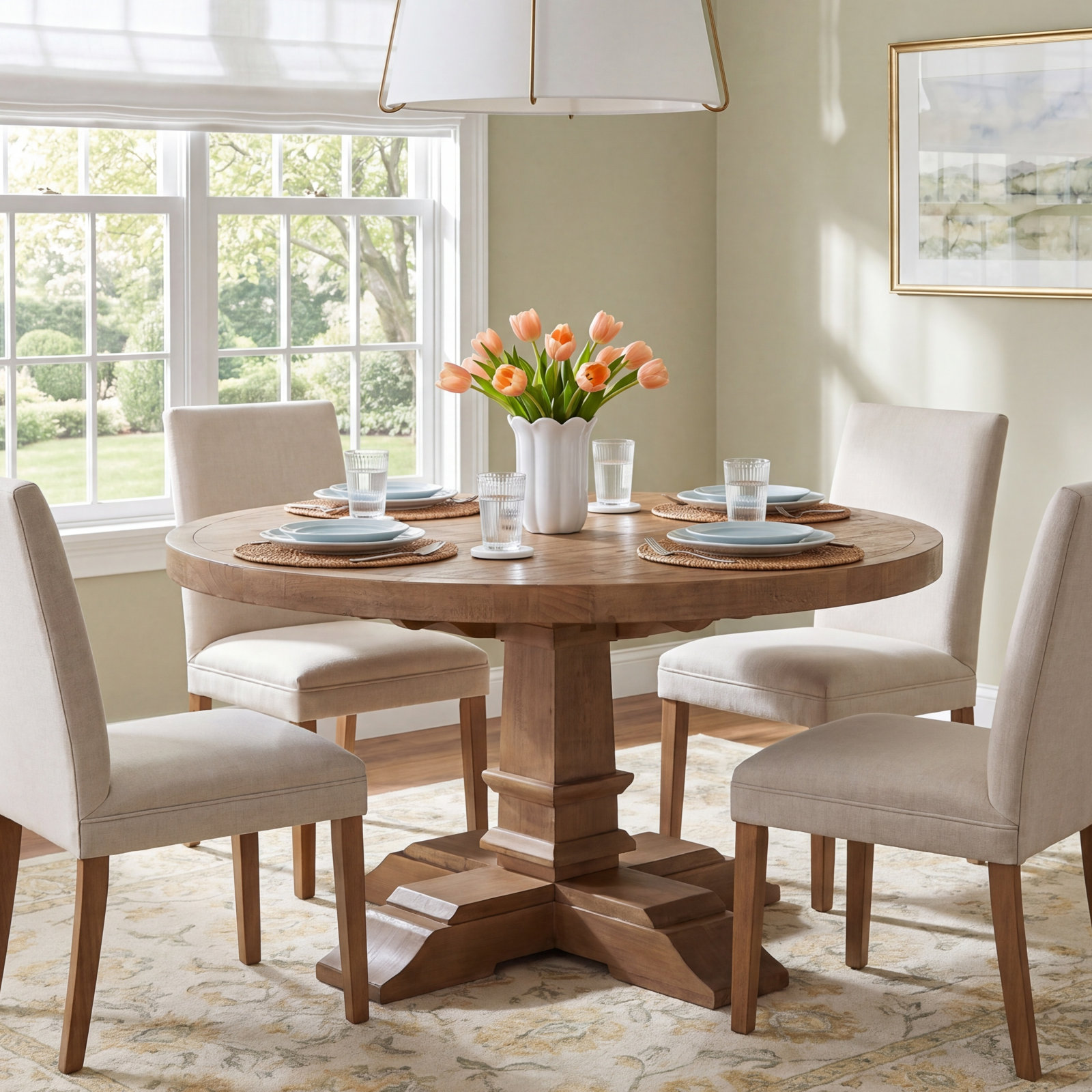 Vienna 55" Pine Dining Table