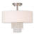 Paralimni Fabric Semi Flush Mount