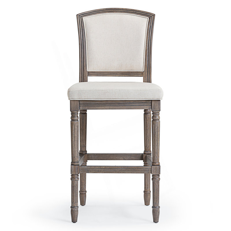 Tabouret 1PC avec siège et dossier rembourrés