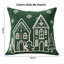 Housse de coussin décorative de Noël brodée, motif maison en pain d'épice, 45 x 45 cm-135817215