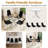 5 - Piece Glass Top Pedestal Dining Set-103144947-103144946