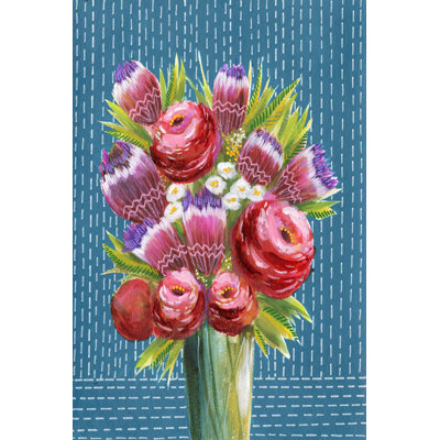 Bashful Bouquet II by Regina Moore - Painting