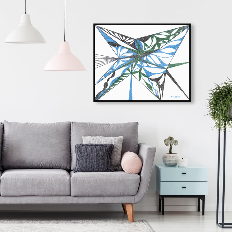 Manuel Roman - Arrowhead Print by Oliver Gal, 21"H x 25"W, Black Floater Frame