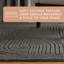 Tapis gris anthracite lavable à la machine 1 pi 7 po x 7 pi 2 po Stone Town-731882312