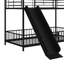 Twin Over Twin Size Metal Bunk Bed With Slide-1862079570