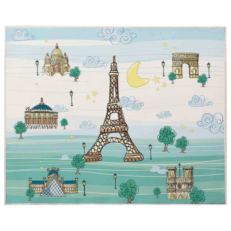 Wilbur 90cm L Cotton Playmat, Blue/Green