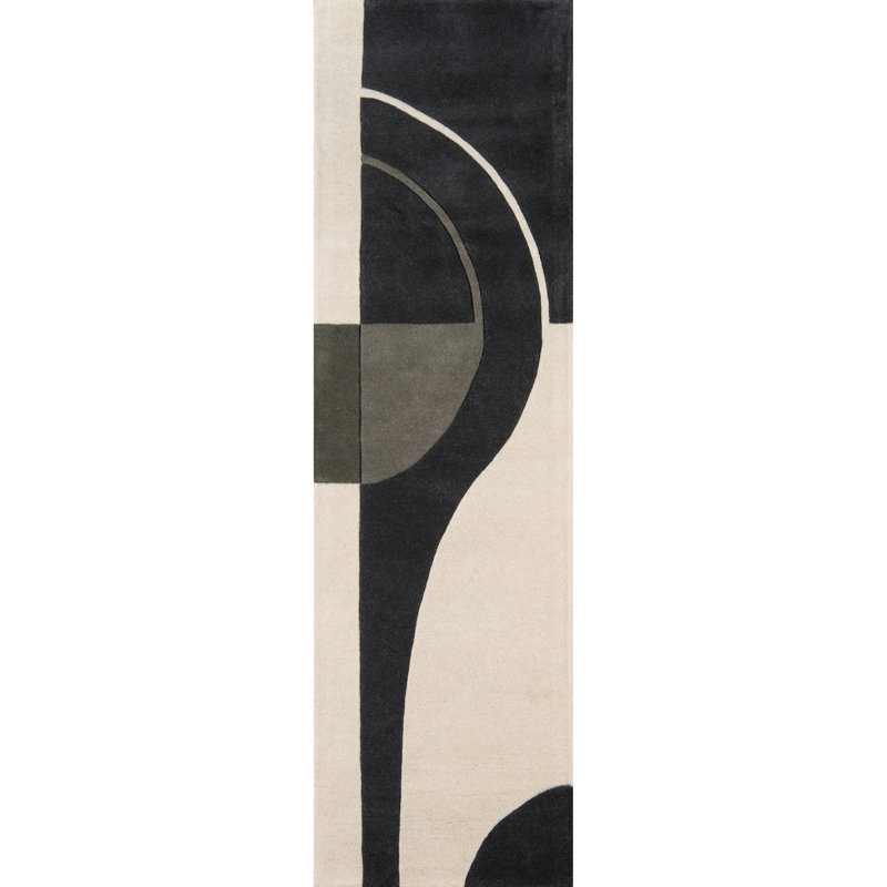 Cobos Wool Abstract Rug, Runner 2'3" x 8'