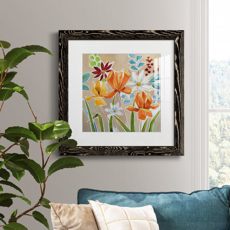 «Pumpkin Patch Grateful» - peinture encadrée, H 27,5 po x l 27,5 po x P 1,5 po, Cadre noir