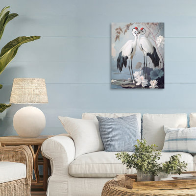 Shore Line Magic Cranes Canvas, design by Steve Hunziker