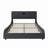 Faux Leather Upholstered Platform Bed with Thickened Headboard, Bluetooth Speakers and RGB LED Light-1609422984-1609422983
