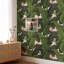 Aada Pink Banana Leaves Wallpaper