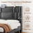 Velvet Upholstered Headboard Bed Frame with USB Charging Ports-1732949144-1732949147