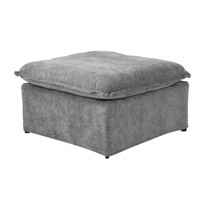 Repose-pieds modulaire avec repose-pieds et structure en fer léger, Gris