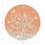 Sous-verres ronds en cuir corail-1088966409