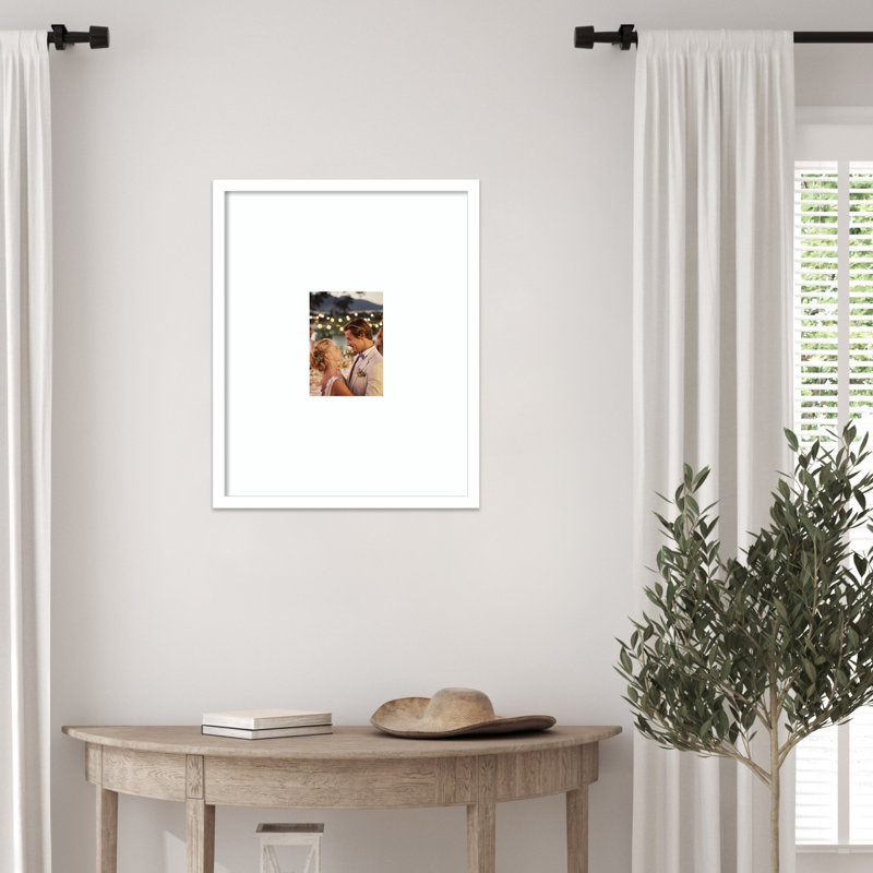 Cadre photo Svelte, 16x20 Matted to 5x7, Blanc svelte
