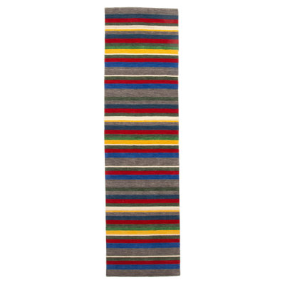 Tapis gris Indo Gabbeh 2 pi 9 po x 9 pi 11 po