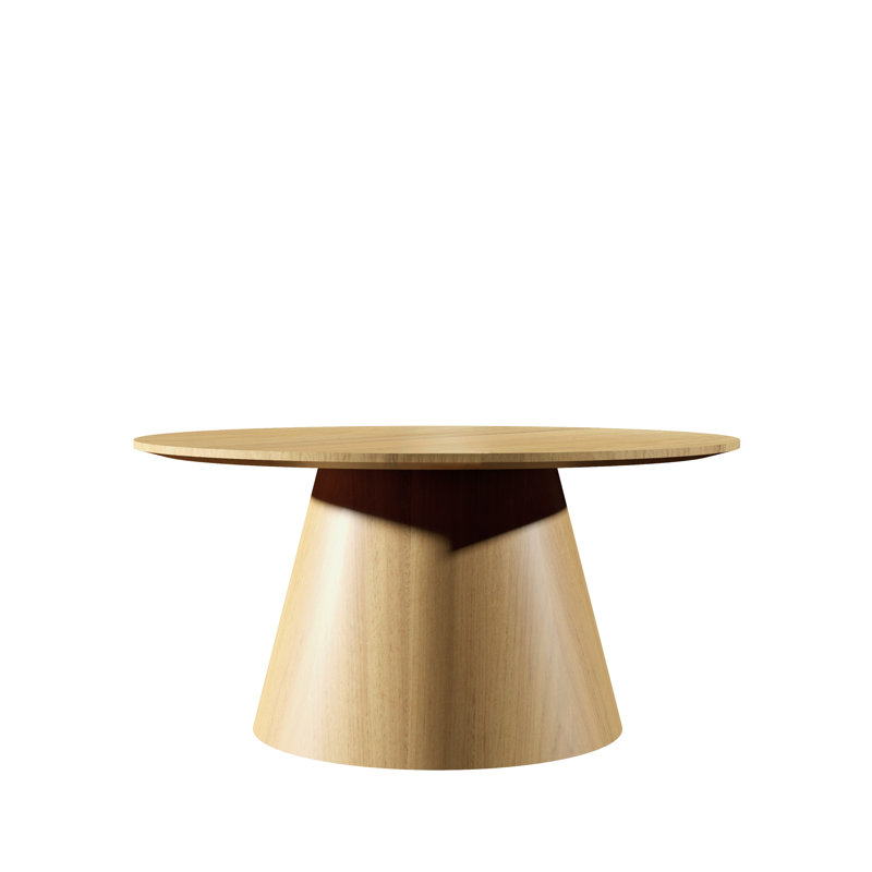 Cônica Coffee Table, 14.96" H x 31.5" L x 31.5" W, Louro Freijo