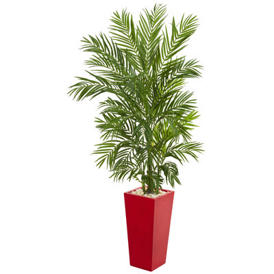 Arbre de palmier artificiel 66" dans un pot de fleurs