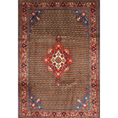 Tapis traditionnel rouge / brun Edjamboya